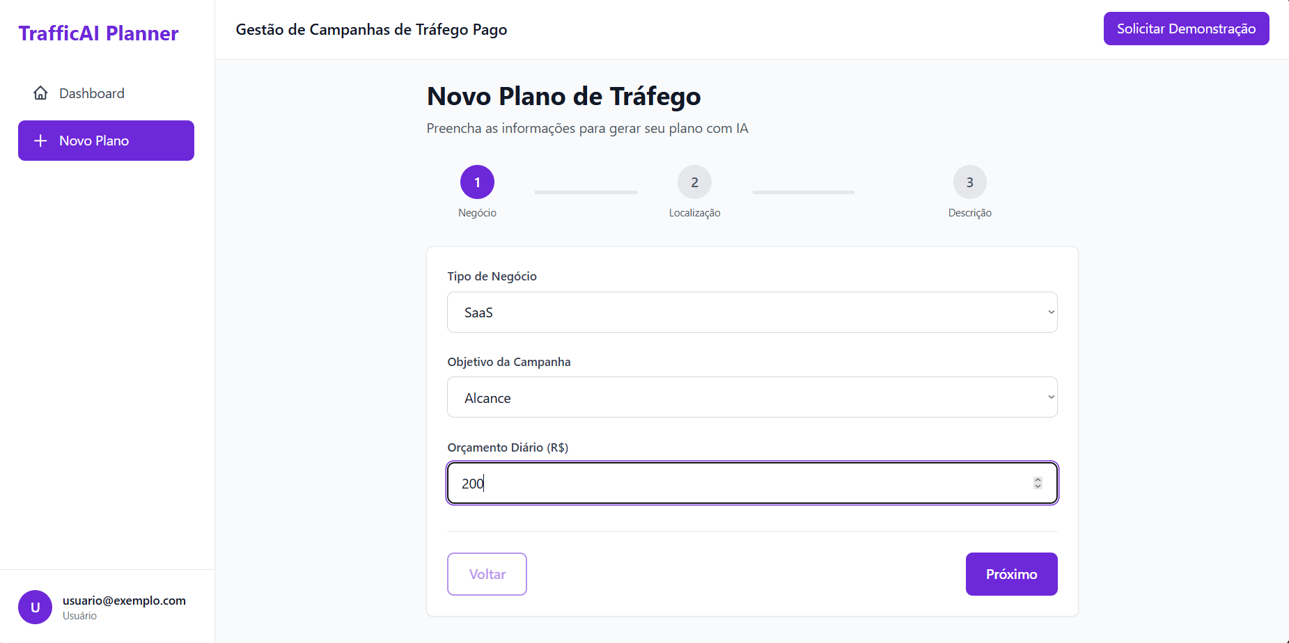 SaaS de Tráfego Pago - Relatórios Detalhados